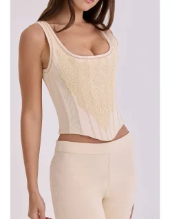 'MIMI'VINTAGE SATIN CORSET TOP