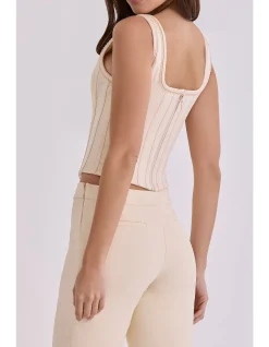 'MIMI'VINTAGE SATIN CORSET TOP