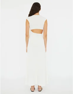 MINERAL STONE RUCHED TANK MAXI DRESS