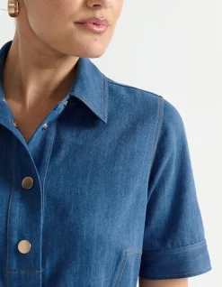 MINI DENIM DRESS