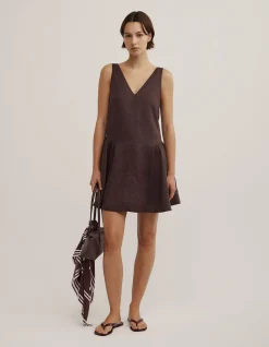 Mini Gather Panel Dress