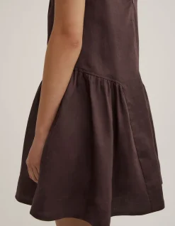 Mini Gather Panel Dress