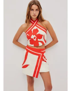 MIREYA WRAP MINI SKIRT