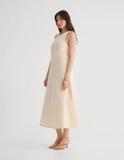 MIRIAM LINEN BLEND DRESS