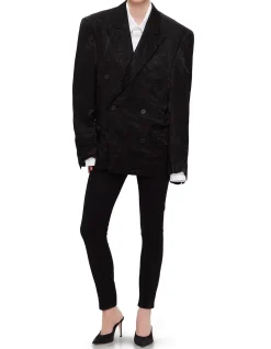 Mirror Satin Double Breasted Jacket