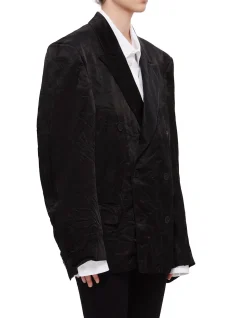 Mirror Satin Double Breasted Jacket