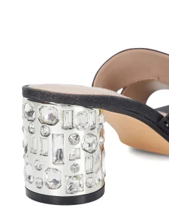 MIRRORS HEELED MULE