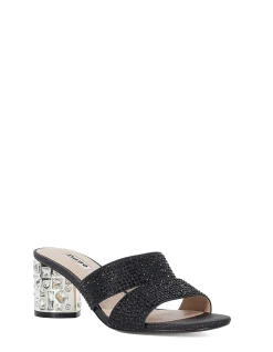 MIRRORS HEELED MULE