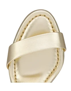 MISS JANE SANDAL 85MM NAPPA LAMINATA PLATINE