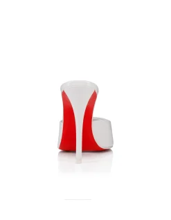 MISS Z MULE 100MM PATENT LINING BIANCO