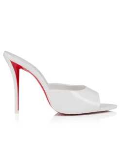 MISS Z MULE 100MM PATENT LINING BIANCO