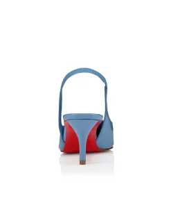 MISS Z SLING BACK 60 LEATHER PATENT CERULEO