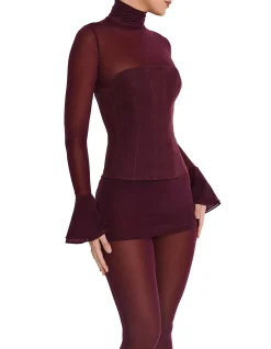 MISTRESS ROCKS CONTRAST LAPEL BLAZER DRESS