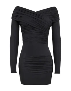 MISTRESS ROCKS LAYERED GLITTER MINI DRESS