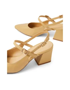 Mitkat Double Strap Slingback Block Heel Pumps