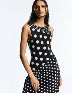 MIXED POLKADOT ELECTRA DRESS