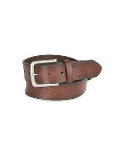 38mm Leather Strap With Brushed Finished Pin Buckle