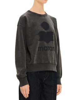 MOBYLI DISTORTED LOGO CREWNECK SWEATSHIRT