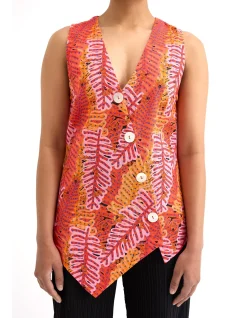 Monarda Buttoned Top