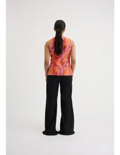 Monarda Buttoned Top