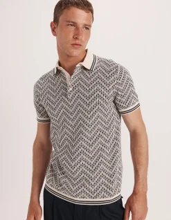 MONTE LINEAR KNIT POLO