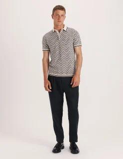 MONTE LINEAR KNIT POLO