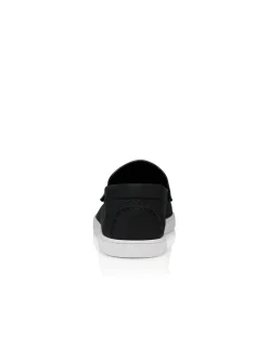 MOONBOAT FLAT CALF NABUCK RETOURNE DS BLACK