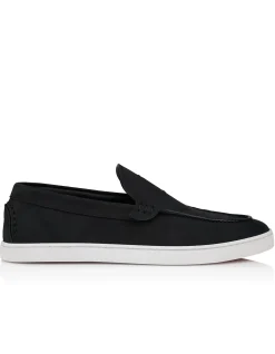 MOONBOAT FLAT CALF NABUCK RETOURNE DS BLACK