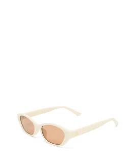 MOONSTONE IVORY OVAL SUNGLASSES