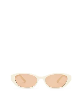 MOONSTONE IVORY OVAL SUNGLASSES