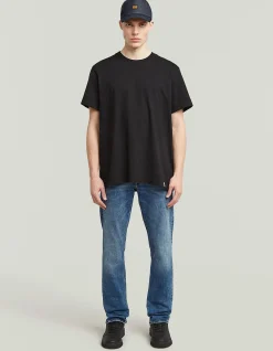 Mosa Straight Mid Waist Stretch Jeans