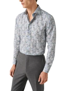 MOTIF REGULAR FIT COTTON AND TENCEL LYOCELL SHIRT