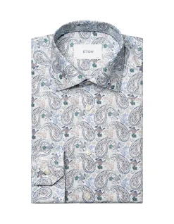 MOTIF REGULAR FIT COTTON AND TENCEL LYOCELL SHIRT