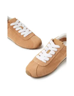 Mousi Retro Suede Lace Up Sneakers