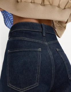 M&S Collection High Waisted Carrot Leg Ankle Jeans