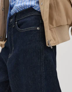 M&S Collection High Waisted Carrot Leg Ankle Jeans