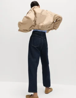 M&S Collection High Waisted Carrot Leg Ankle Jeans