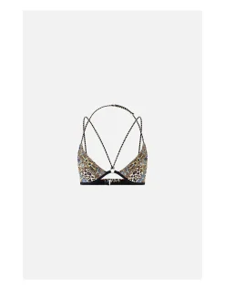 MULTI STRAP HALTER TRI BIKINI TOP W TRIM