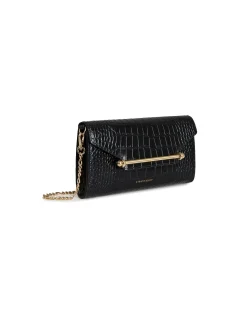 MULTREES WALLET ON A CHAIN EMBOSSED CROC BAG