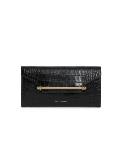 MULTREES WALLET ON A CHAIN EMBOSSED CROC BAG
