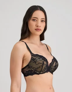 My Fit Omb Lace Push Up Plunge Bra