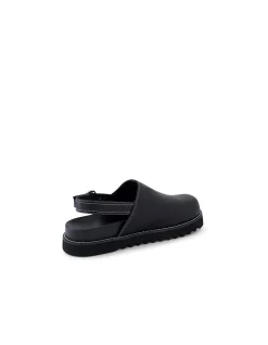 MYKLA MO Leather Slingback Clog Sandals