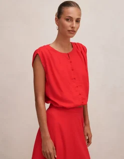 NAIA BUBBLE HEM TOP