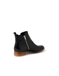 Nakta Low Heel Leather Ankle Boots