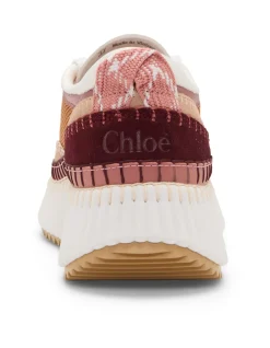 Nama Handstitched Mesh Platform Trainers