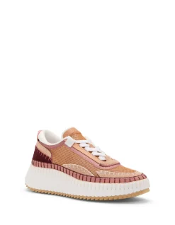 Nama Handstitched Mesh Platform Trainers