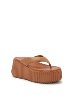 Nama Wedge Sandal Dune Brown