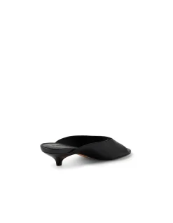 Nammer Sleek Open Toe Kitten Heel Mules