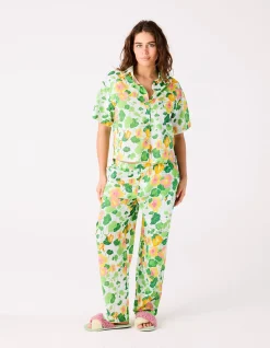 Nasturtium Short Sleeve Shirt & Pant Pyjama Set