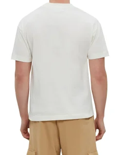Neck Logo T-shirt with Gothic Letters